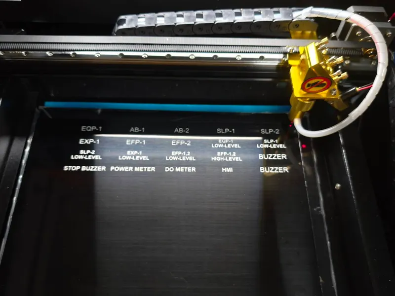 Push button nameplate
